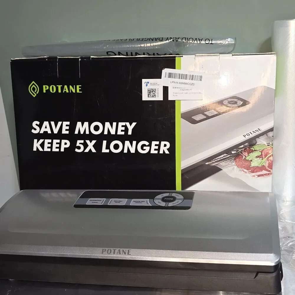 Vacuum Food Sealer 8-in-1 Easy Presets Open Box